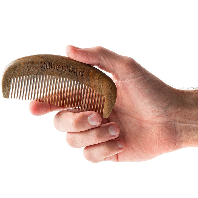 ZilberHaar - Beard Comb - 100% Scented Sandalwood - Essential