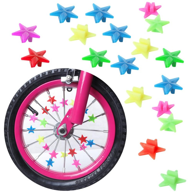 Random Style Star & Moon Beads Spoke Accessories Plastic Clip