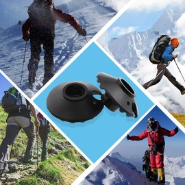 NTRUXZP Rubber Trekking Pole Tips, Pack of 6 Snow Plates for Hiking Poles, Hiking Pole Basket, Replacement for Snow Shovel, Protection for Hiking Pole Tips, Snow Mud Baskets for Hiking Poles