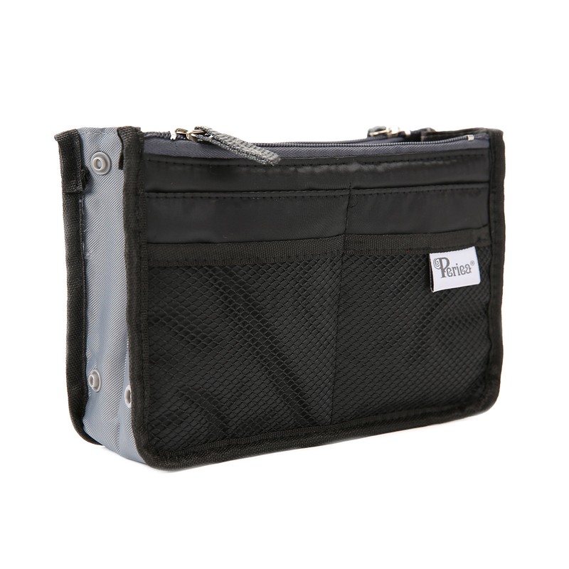 Periea Chelsy Handbag Organiser Insert (Black, Small)