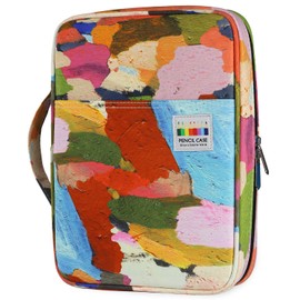 YOUSHARES 166 Slots Colored Pencil Case - Pen Case Organizer with Multilayer Holder for Prismacolor Colored Pencils & Gel Pen of Student Adult & Artist (Art Canvas)
