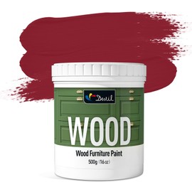 DWIL Matte Finish Furniture Paint - 16 Oz Wood Paint for Cabinets, Doors, Tables, and Dressers Refinishing - Water-Based, Non-Toxic & Odorless, Easy to Apply(Sweet Cherry Red)-Without Tools