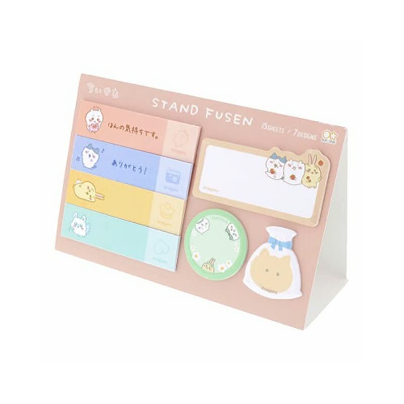 Sunstar Stationery S2834855 Chiikawa Sticky Notes Stand Sticky Notes, Gift