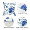 Joymaison 40x40 Pack of 4 Chinoiserie Flower Throw Pillow Cushion