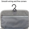 HUSHAX 4 Fold Travel Hanging Toiletry Bag, Hanging Makeup Storage