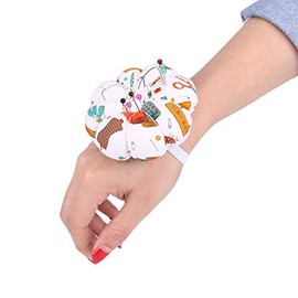1 Pieza de Alfileres de Correa Elástica, Kit de Alfileres de Costura, Alfiletero de Alfiler para Coser con Correa Elástica Ajustable, Se Adapta a Todos los Tamaños de Muñeca para Regalo(Número 2)