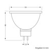 ledscom.de GU5.3 LED Lamp MR16 5W =33W 300lm 30° Warm