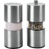 Metaltex Salt Shaker and Pepper Mill Set, Silver