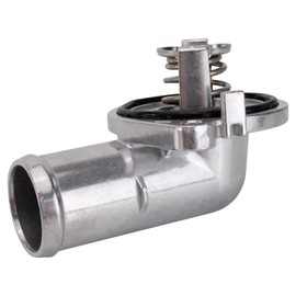 TRQ Thermostat with Housing Compatible with 2011-2021 Chrysler Dodge Jeep Ram Volkswagen