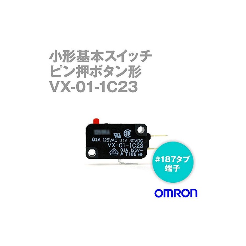 Omron VX-01-1C23 VX Compact Basic Switch (Pin-Press Button Type) TV