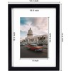 eletecpro 11x14 Picture Frame Made of Solid Wood - Displays
