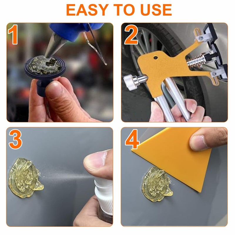 Patravious Paintless Dent Removal Kit for Cars,Dent Puller Kit with