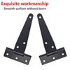 Ctyjia 2 Pcs T-Hinges, Tee Strap Black Door Hinges, with