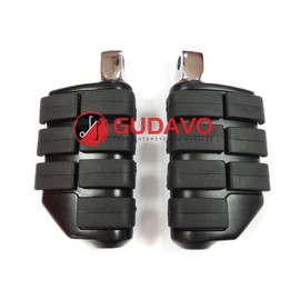 Motorcycle Chrome Aluminum Rear passenger foot peg Foot Pedal With Mounts Compatible with YAMAHA STRYKER 2011-2015 (GCM-Matte Black)