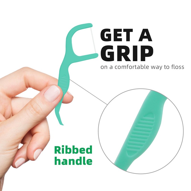 RAZOKO Dental Floss Picks | Toothpick, Shred-Resistant Floss, Easy Grip