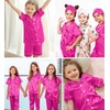 SWOMOG Kid's Silk Pyjamas 3 Piece Girls Boys Satin Pyjamas