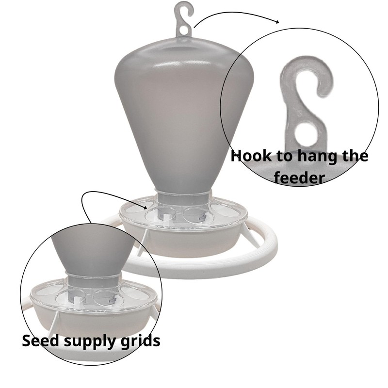 Feeder for Bird, Chicken Feeder, Canary Seed, Parakeet Food Feeder,