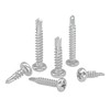 180 Pieces Stainless Steel Self Tapping Screws for Metal (Round