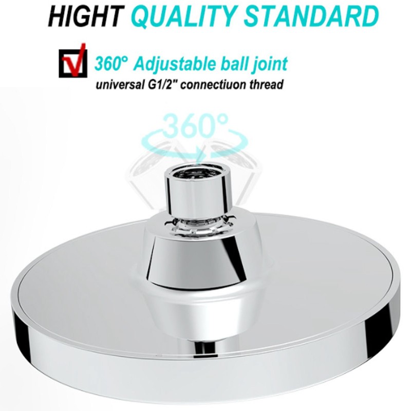 High Pressure Rain Showerhead Rainfall Shower Nozzle for Household Bathroom