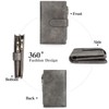 GOIACII Women's Vintage Leather Wallet, RFID Blocking Large and Long
