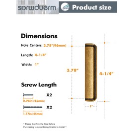 SORWDUERM 5 Pack 3.78 lnch(96mm) Antique Brass Cabinet Cup Pulls Kitchen Hardware Cabinet Handles Drawer Pulls Bathroom Cupboard Drawer Handles