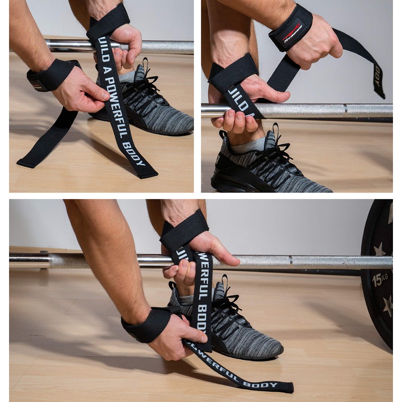 Lifting Straps [Set of 2] Build a Powerful Body (+