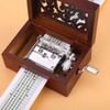 DIY Wooden 15 Note Hand cranked Tape Music Box Brithday