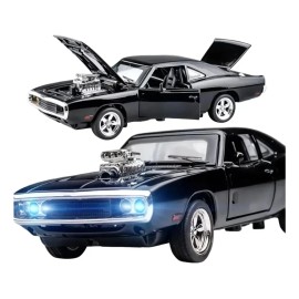 Coleccion Escala Coche Challenger Con Luz Y Sonido Base 1:32