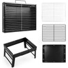 Portable Folding Charcoal BBQ Grill Smoker, Small Tabletop Outdoor Grill