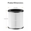 VEWIOR True HEPA Replacement Filter, Air Purifier Filter Replacement Compatible