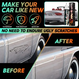 Touch Up Paint For Cars, Quick And Easy Car Auto Paint Touch Up For Car Scratch，Two-In-One Car Paint Scratch Repair, Car Scratch Remover For Deep Scratches, Car Automotive Touch Up Paint (Silver)