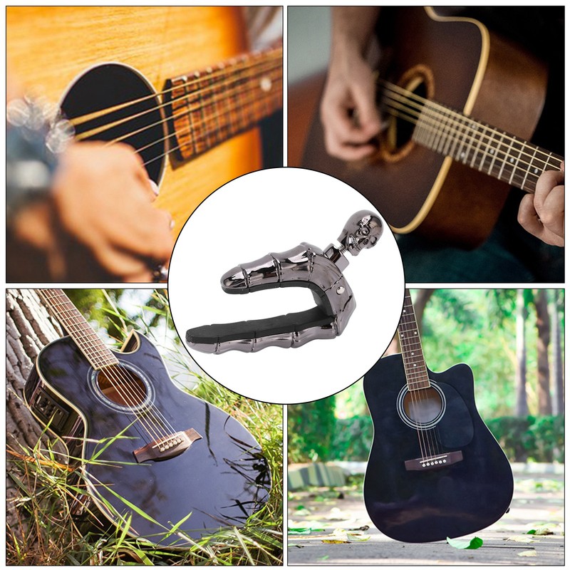 Guitar Capo Ballad Zinc Alloy Silicone Diacritics Skull Musical Instrument