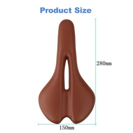 ZHIQIU Colour Bike Saddle Seat Pad Breathable Comfortable Bicycle Fit for Road Bike Fixed Gear Bike (White Hollow)