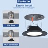 Recessed Lighting 5/6 Inch Color Changing LED Black Can Lights