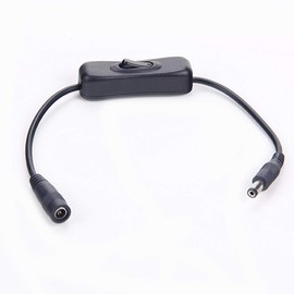 LED Strip Light Wire Switch Female to Male DC 12V Power Connector Plug Cable
