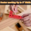 Small Square Aluminum Alloy Center Finder Tool Dowel Drill Guide