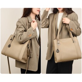 Large Cross body Purse For Women Casual Top Handle Shoulder Handbag PU Leather Work Tote