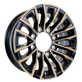 eCustomrim Aluminum Trailer Wheel 16X6 16" Brushed Gold Finish 8 Lug On 6.5" Center Edge Rim