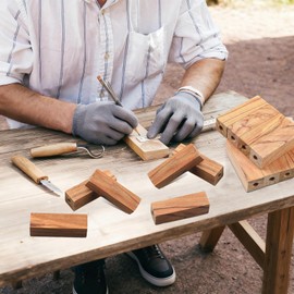 10 Pcs Pen Making Kit, DIY Pen Making Kit with Pre-Drilled 7mm Wood Blanks, Woodturning Pen Turning Kit for Crafting Custom Wood Pens and Unique Gifts