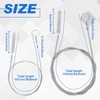 LEONTOOL 2-Pack Flexible Long Pipe Cleaners Tube Cleaning Brush, 1M