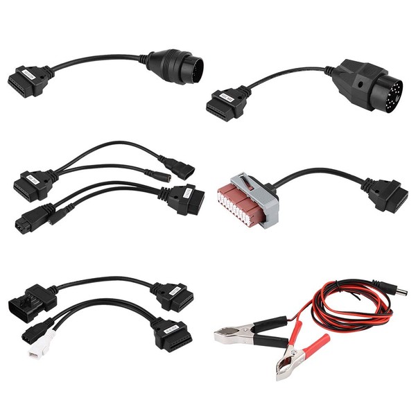 OBDII-Autodiagnosekabel, 8-teilige Autodiagnose-Werkzeugkabel Adapter OBD2-Schnittstelle für Delphi ds150e