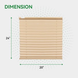 RVINGPRO RV Blinds for Camper Windows, Camper Replacement Blinds, Privacy Protection, Blackout Blinds Shades for RV, Camper, Travel Trailer, Cappuccino (20" W x 24" L)