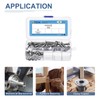 DTGN 60Pcs M5-0.8 x 30mm Flat Head Hex Socket Cap