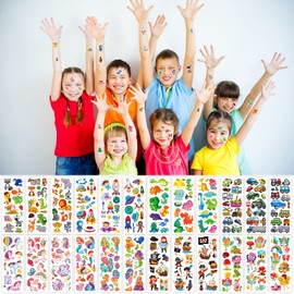 Habett 3D Stickers for Children & Toddlers, Puffy Stickers Cute Different Set for Boys Girls Teachers, Animal, Car, Butterflies, Unicorn, Dinosaur and Much More (24 Sheets)