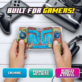 Sky Castle GooToobz Gamers, Squishy Sensory Game Controllers Filled with Colorful Water, Non-Toxic, No-Mess, Squeezable Fidget, Stress and Anxiety Relief, Built for Gamers! (Blue Hydro)