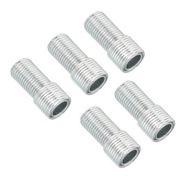 PATIKIL M12 to M10 Reducing Screw, 5 Pack 25mm Long External Thread Adapter Reducer Convert Joint Hardware Double Male Thread Bolts