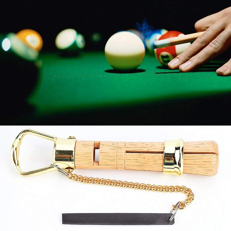 Wooden Cue Tip Clamp, Portable Snooker Pool Tip Repair Replacement
