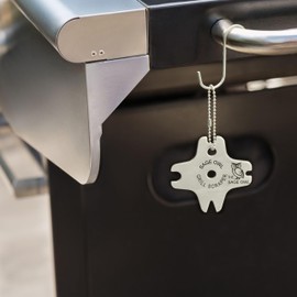 Sage Owl Bristle-Free Stainless Steel BBQ Grill Scraper – Safe Grill Cleaner for Outdoor Grills, Smoker Accessories, Cooking Gadgets, and Barbecue Grilling Tools – Ideal Mens Stocking Stuffers