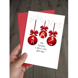 Taylor Swift Christmas Card - Cute Xmas card for a Swiftie! Have a Merry Swiftmas