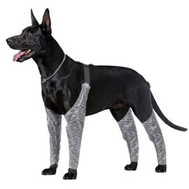 Dog Pants to Prevent Licking for Small Medium Large Breeds, Adjustable Dog Leggings, Leggings for Pets Grey 3X-Large